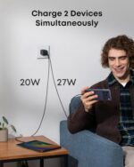Anker Nano 47W Fast Charger USB C, 2-Port Compact Foldable USB C (B0BDKB4W7N) - Image 4