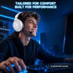 AOC Wireless Gaming Headset for PS5, 2.4GHz Gaming Headphone with Mic - 45H - Image 4