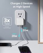 Nekmit Dual Port USB C Wall Charger, 40W PD Fast Charging USB C Wall Plug - Image 4