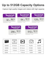 Micro SDHC Memory Card 32GB 2Pack, Speederlash Camera Plus TF Card with Adapter - Image 4