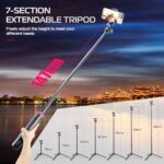 ULANZI MT-44 Auto Open Phone Tripod, 59" Extendable Selfie Stick Vlog Stand - Image 4