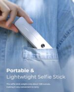 Selfie Stick for iPhone, Extended Portable Selfie Stick, Wireless Remote - Image 4