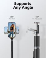 TODI 63" Cell Phone Selfie Stick Tripod, Portable Tripod for iPhone with - Image 4