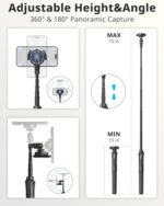 UBeesize 72'' Magnetic Tripod for iPhone with Remote - Image 4