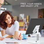 Meetuo 2 Pcs Cell Phone Stand for Desk, Adjustable & Foldable Phone Holder - Image 4