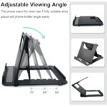 POQOD 2 Pack Cell Phone Stand, Foldable Phone Holder for Desk Compatible with - Image 4