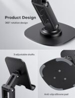 OMOTON Cell Phone Stand for Desk, 2 Pack Adjustable Foldable Phone Holder - Image 4