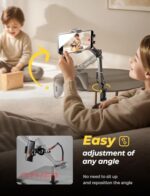 LISEN Gooseneck Phone Holder for Bed Desk [3rd Upgrade] Cell Phone Stand for - Image 4