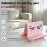 ONEUPIN Portable Foldable Silicone Aluminum Phone Holder with Suction Cup - Image 4