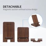 Wood Phone Stand, Desktop Wooden Phone Holder - Image 4