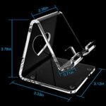 Crpich Acrylic Cell Phone Stand, Portable Phone Holder - Image 4