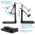 Cell Phone Stand for Desk, Angle & Height Adjustable Phone Holder, (Black) - Image 4