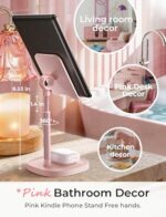 LISEN Cell Phone Stand for Desk, iPhone Holder for Desk Offices Accessories - Image 4