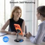 OMOTON MS05 [Height Adjustable] 360° Rotating Magnetic Phone Stand, Black - Image 4