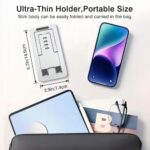 Foldable Aluminum Phone Stand – Adjustable Desk Holder for Travel & Office - Image 4
