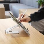 OMOTON Foldable Cell Phone Stand, C4 Portable Aluminum Phone Holder - Image 4
