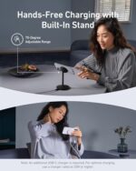 Anker MagSafe Charger, MagGo Qi2 15W 360-Degree Wireless Charger Stand - Image 4