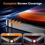 TOCOL for iPhone 16 Screen Protector, Full Coverage 9H Hardness Easy - Image 4
