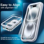 JETech Screen Protector for iPhone 16, 3-Pack - Image 4