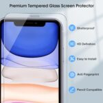 Qularlans 3 Pack Tempered Glass Screen Protector Compatible with iPhone 11/XR - Image 4