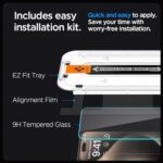 Spigen GlasTR EZ FIT Tempered Glass Screen Protector for iPhone 15 Pro Max - Image 4