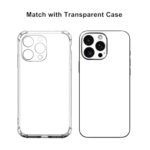 Solid Color Skin Wrap Compatible with iPhone 15 Pro Max (White) - Image 4