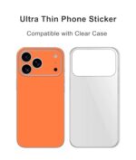 2 Pack Protective Films Compatible with iPhone 17 Pro (Orange) - Image 5