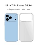 2 Pack Protective Films Compatible with iPhone 17 Pro Max (Light Blue) - Image 5