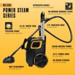 McCulloch MC1385 Deluxe Canister Steam Cleaner, 2-Hour Runtime, Chemical-Free - Image 4