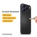 2 Pack for iPhone 17 Pro Max Skin Wrap Using 3M Transparent Matte Carbon Fiber - Image 4