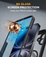 Miracase for iPhone 16 Case 6.1'', Full-Body Bumper Phone case with Built-in - Image 3
