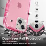 Follaroma for iPhone 15 Case, Heavy Duty Shockproof Protection Phone Cases - Image 3