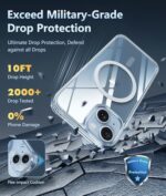 FNTCASE for iPhone 15/14/13 Case Compatible with Magsafe Clear Phonecase - Image 4