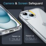 JETech Case for iPhone 15, Anti-Yellowing, Clear - Image 4