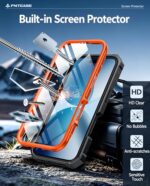 FNTCASE for iPhone 17 Case with Built-in Screen Protector and Kickstand - Image 4