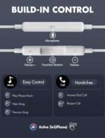 Antool Wired Earbuds,【Ultra Clear Calls & no Noise】 Headphones Earbuds Wired - Image 3