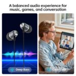 MORMOQUE EP05 Wired Earbuds 2 Pack,3.5 mm Jack Noise Isolating Earphones - Image 4