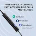 Yealink UH34 USB Headset with Mic,Stereo Wired Headphones with Noise Cancelling - Image 4