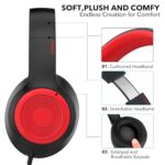JOMILIN R10 Over-Ear Headphones with Microphone - Image 4