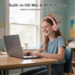 SIMOLIO Kids Wired Headphones for School, USB C to 3.5mm Dongle Stereo Sound - Image 4