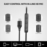 Cowyawn USB C Headphones Wired, Over Ear USB C Wired Headphones (B0F8H9CH2J) - Image 4