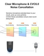 New Bee Bluetooth Earpiece V5.0 Wireless Handsfree Headset with Microphone 24 - Image 4