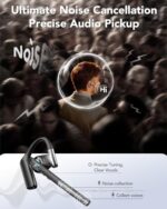Bluetooth Headset V6.0, Open Ear Wireless Earpiece with Noise Canceling Mic - Image 4