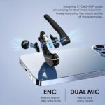 EKVANBEL Bluetooth Headset V5.3, Wireless Earpiece with 1000mAh Charging Case - Image 4