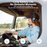 BRAMMAR Trucker Bluetooth Headset with AI Noise Cancellation Microphone - Image 4