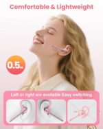 New Bee Bluetooth Headset V5.1 72H Talk Time Dual Mic with Mute Button for - Image 4