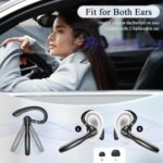 Sisism Bluetooth Headset, Wireless Bluetooth Earpiece with 400mAh Charging Case - Image 4