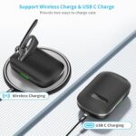 Bluetooth Headset Wireless Earpiece Microphone 180H Playtime Single Ear - Image 4