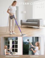 WVSAW Heavy Duty Steam Mop Cleaner for Hardwood, Tile, Laminate, Windows - Image 4