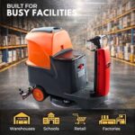 SUNMAX RT70 Ride-On Commercial Floor Scrubber Machine, 22" Brush, 31.5" Squeegee - Image 4